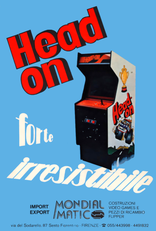 Head On (bootleg on dedicated hardware) [Bootleg] Arcade Game Cover